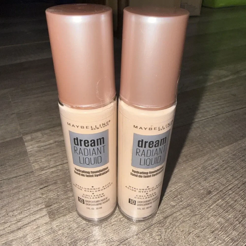 Maybelline Dream Radiant Liquid Hydrating Foundation 10 Porcelain Ivory 1 Fl OZ